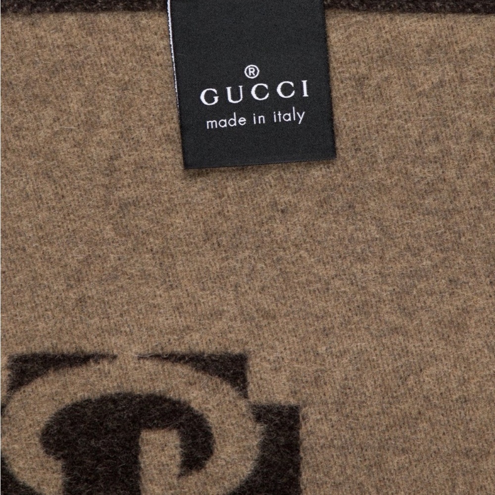 Gucci Cashmere-Blend Throw Blanket - Picture 2 of 2